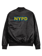 NYPD Leather Bomber Jacket